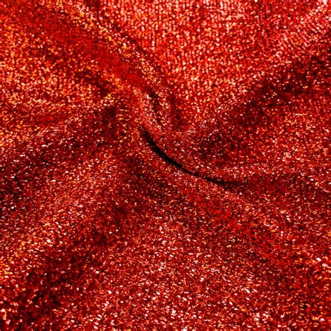 red sparkle fabric